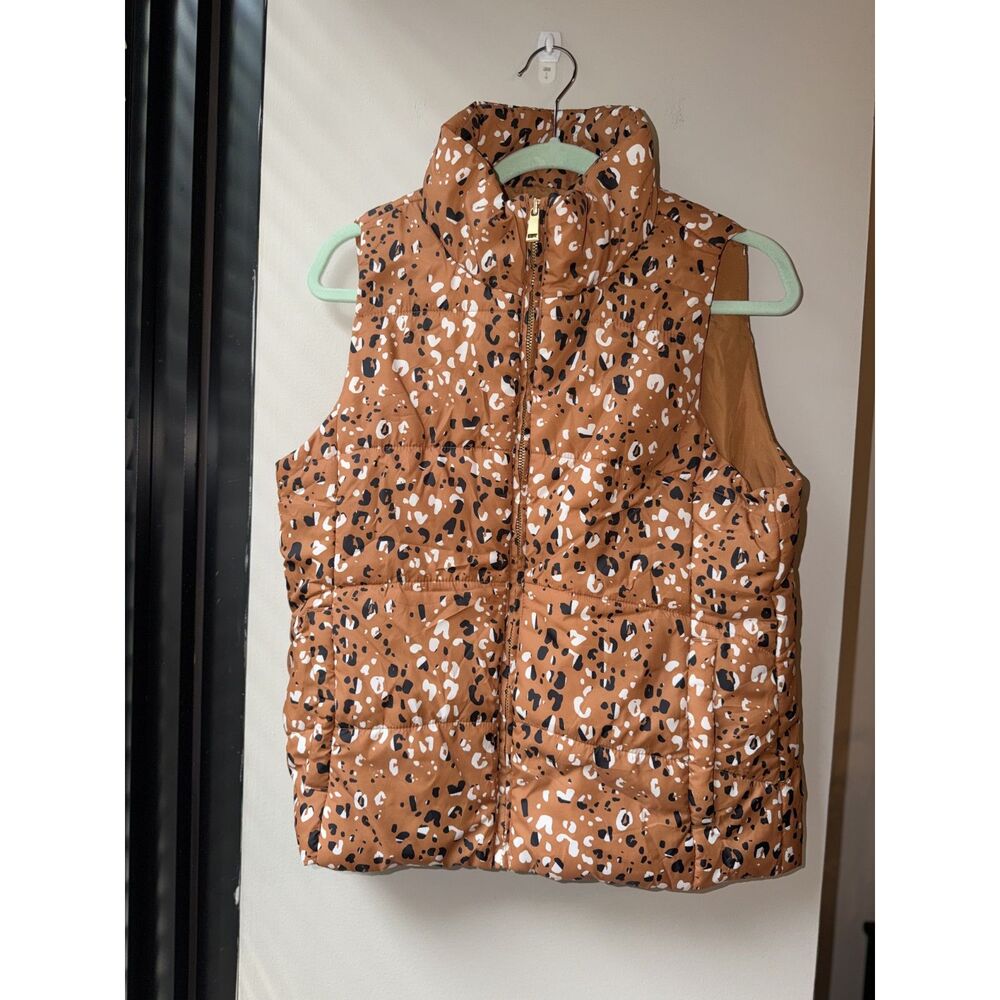 LOFT Cheetah Print Vest Size Small